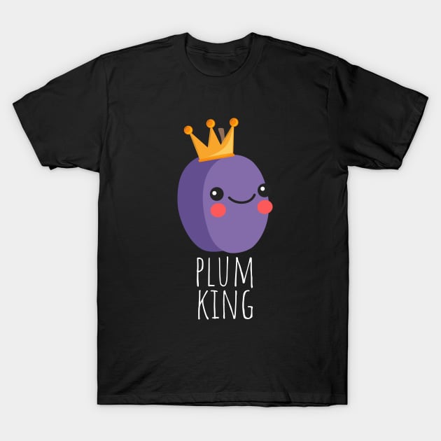 Plum King Cute T-Shirt by DesignArchitect